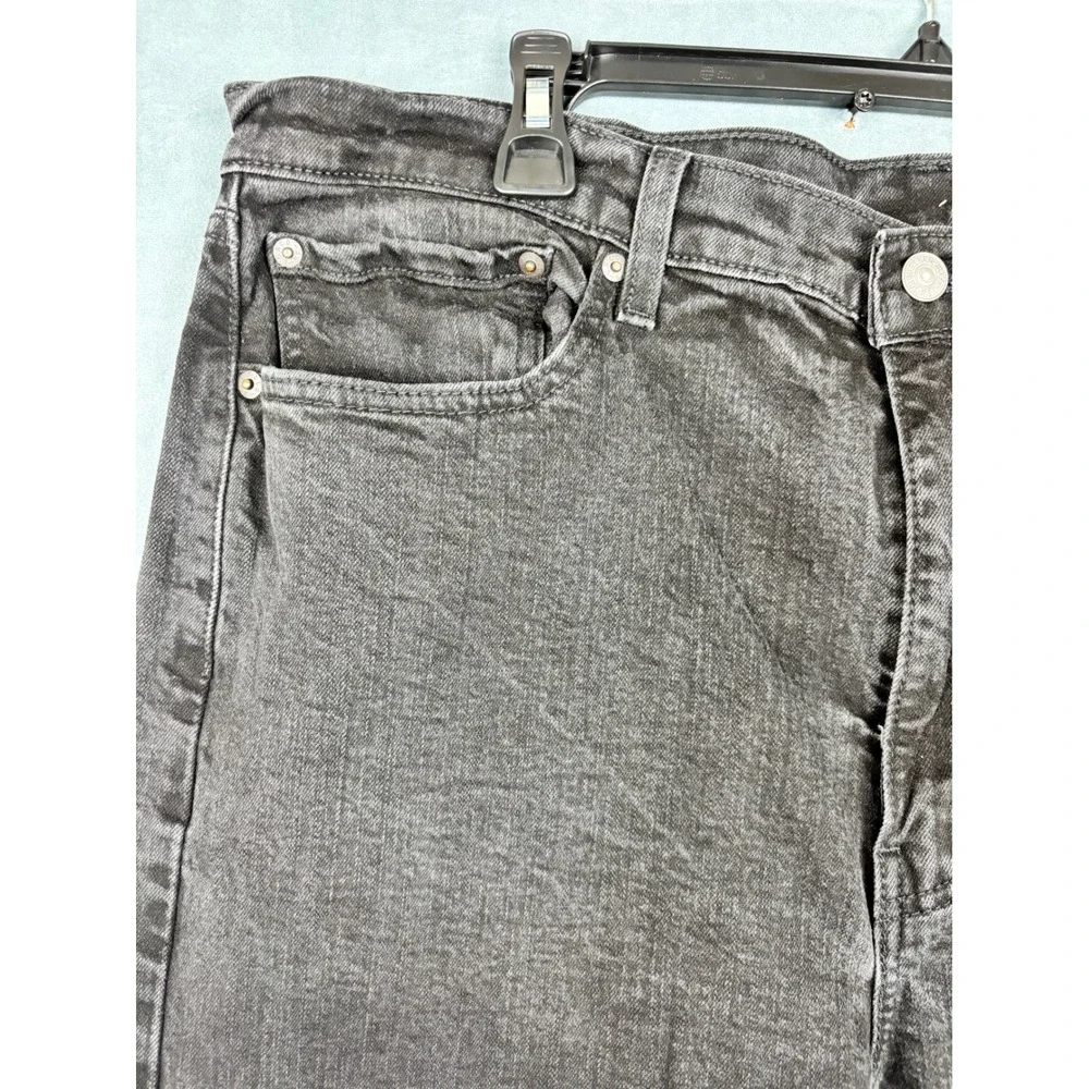 Levis 505 Regular Fit Jeans Mens 40x30 Charcoal Gray Straight Leg 00505-2622
